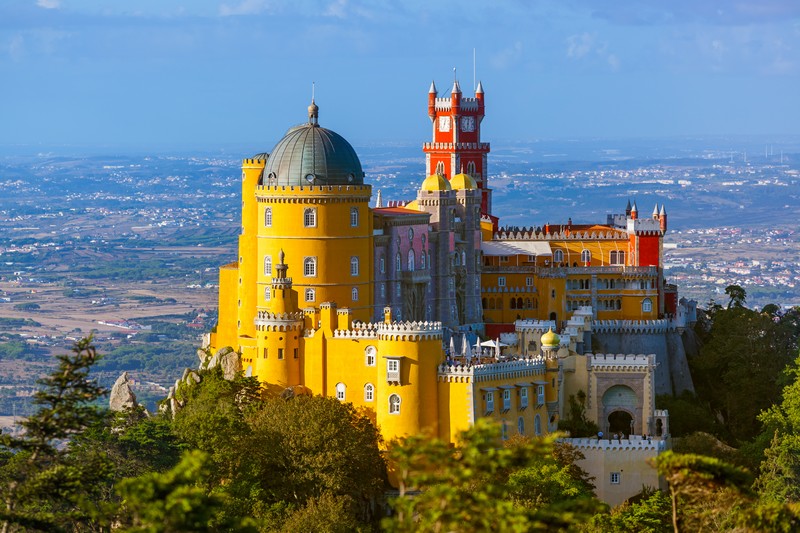 Pena Palace in Sintra, Lisbon, Portugal